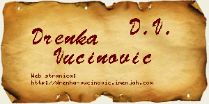 Drenka Vučinović vizit kartica